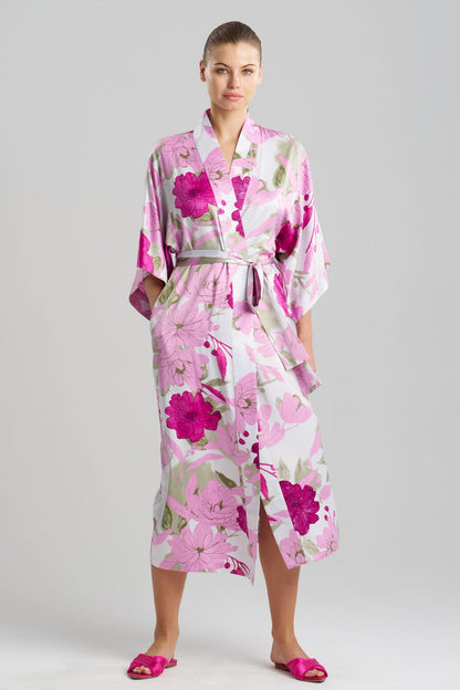 NATORI Buy Peony Blossom Kimono Robe in Pink Multi Online