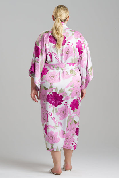NATORI Buy Peony Blossom Kimono Robe in Pink Multi Online