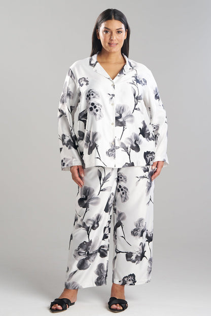 NATORI Aurelia Charmeuse Notch PJ Set