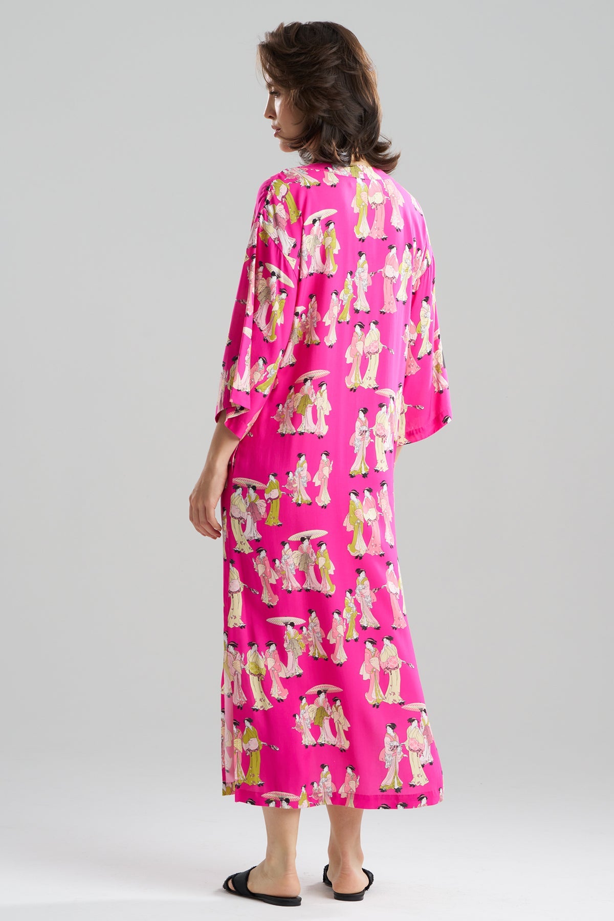 NATORI Geisha Challis Mandarin Caftan