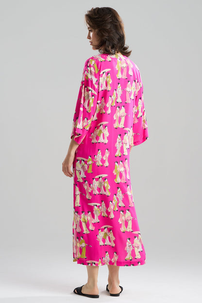 NATORI Geisha Challis Mandarin Caftan