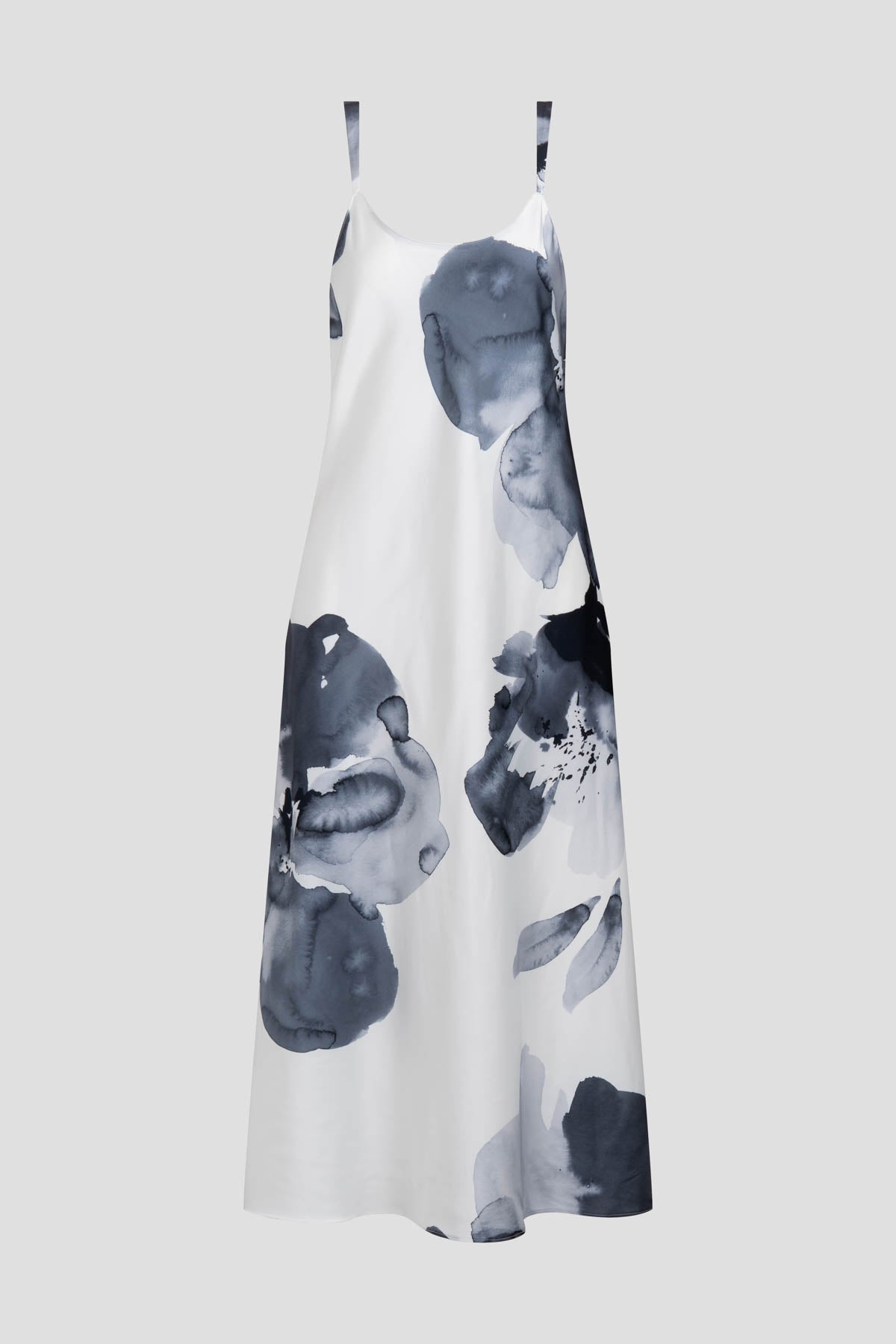 NATORI Aurelia Printed Satin Slip Dress