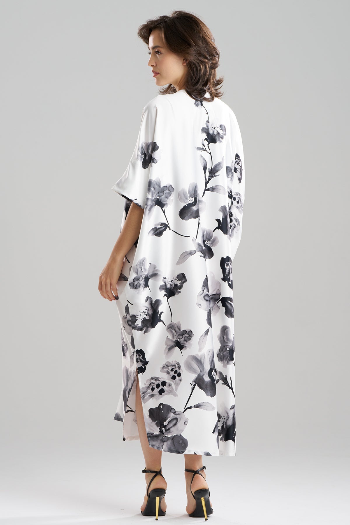 NATORI Aurelia Charmeuse V-Neck Caftan