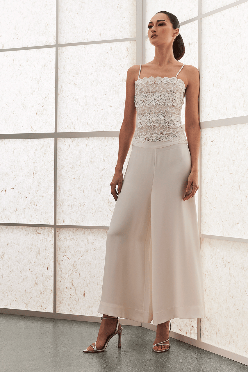 NATORI Buy Rose Parfait Allover Lace Cami in Warm White Online