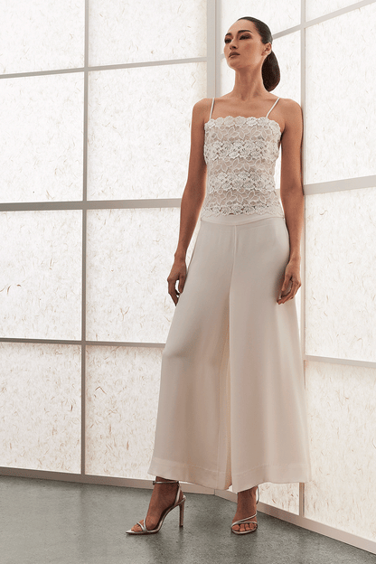 NATORI Buy Rose Parfait Allover Lace Cami in Warm White Online