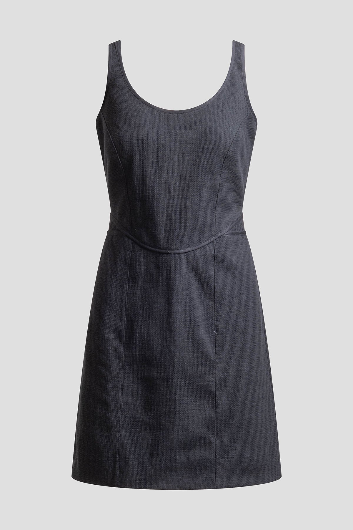 NATORI Stretch Basketweave Cotton Mini Dress