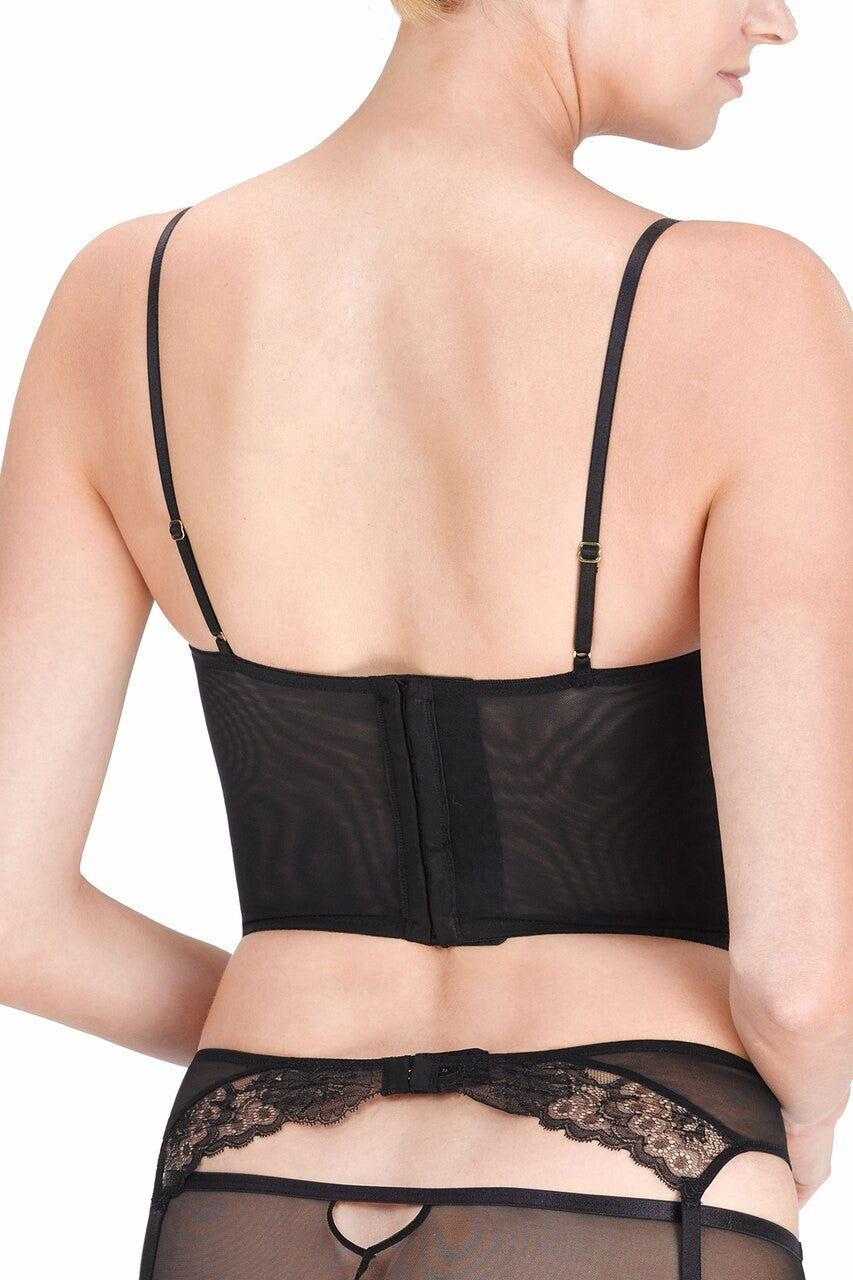 NATORI Buy Chantilly Lace Bustier in Black Online