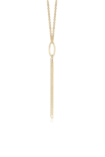 NATORI Buy Shangri-La Elliptical Yin-Yang 14K Gold and Diamond Pendant Necklace in 14K Yellow Gold Online