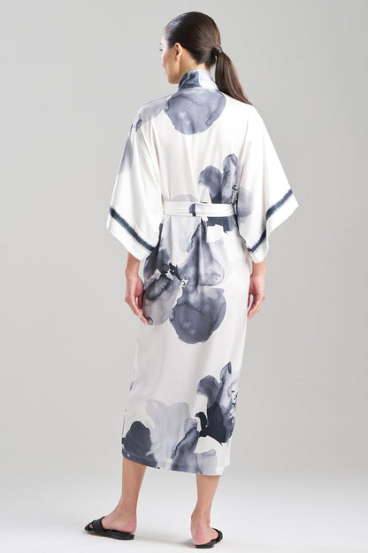 NATORI Aurelia Printed Satin Robe