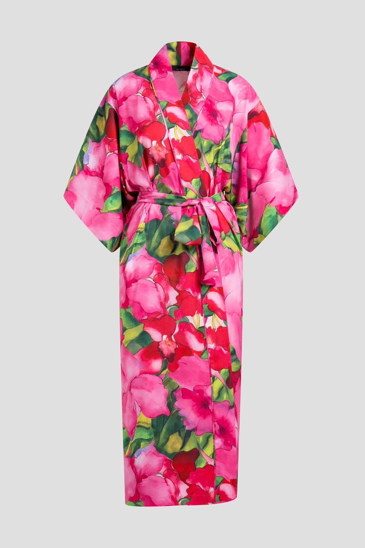NATORI Isla Printed Satin Robe