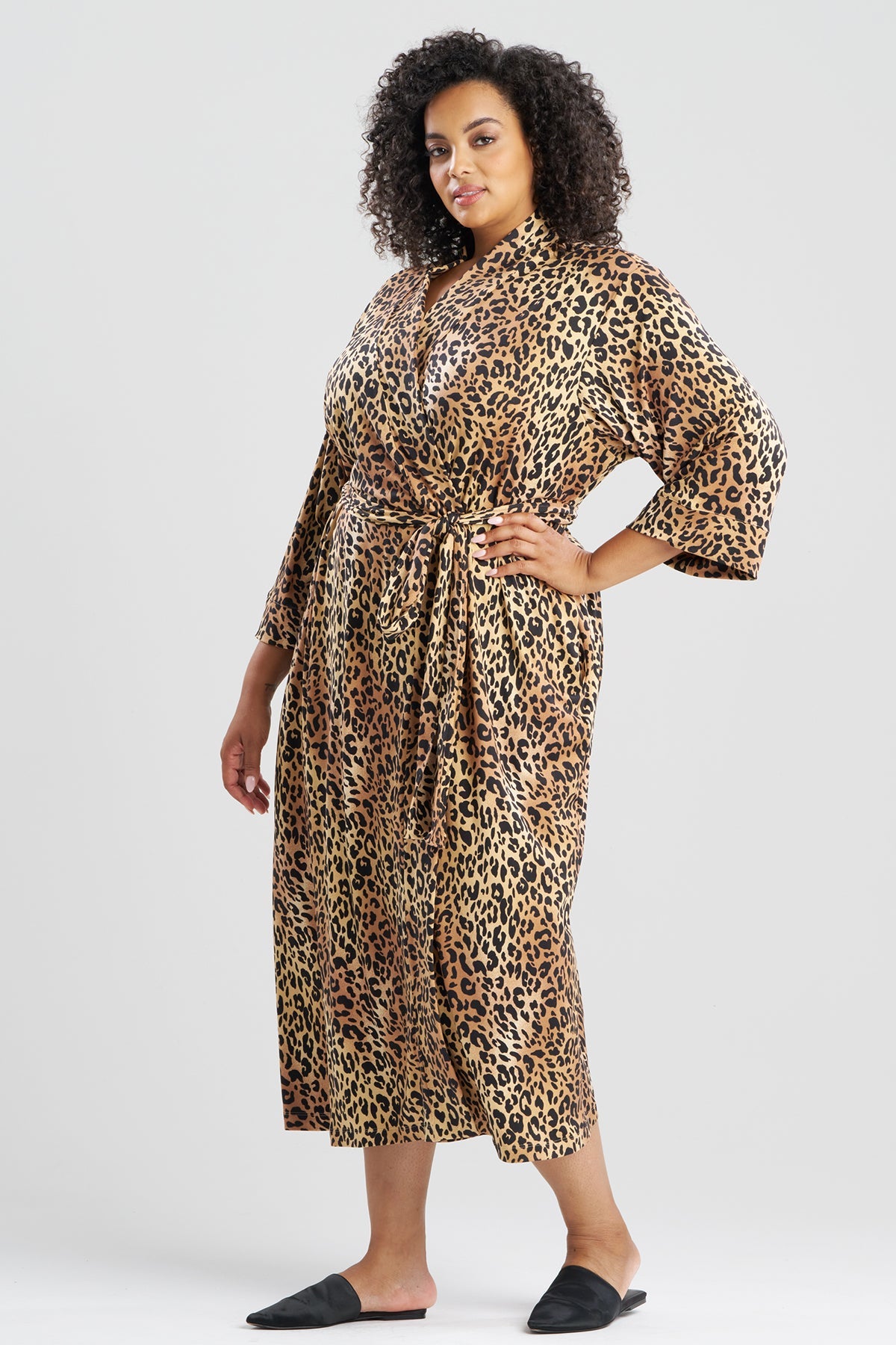 NATORI Exotic Animal Cozy Knit Robe