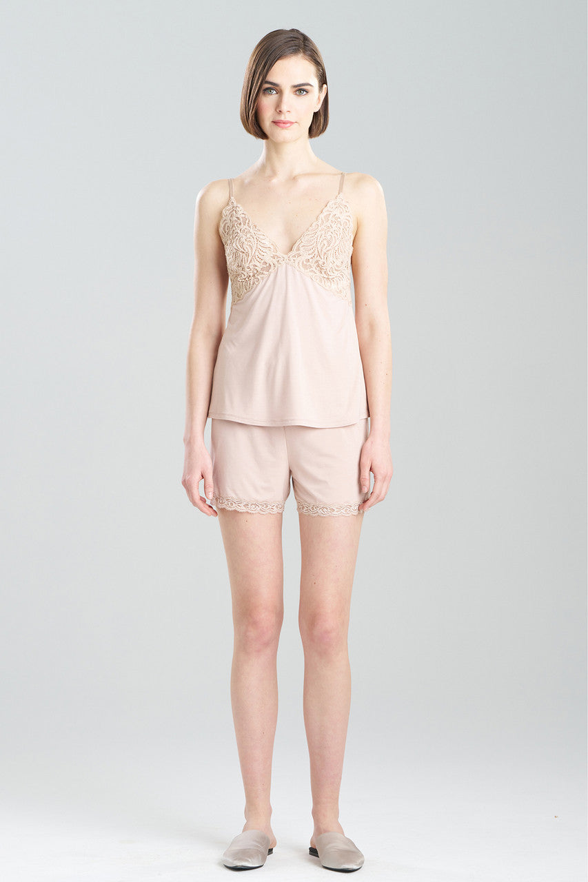 NATORI Buy Feathers Essentials Lenzing™ Ecovero™ Viscose Lace Applique Cami PJ in Café Online