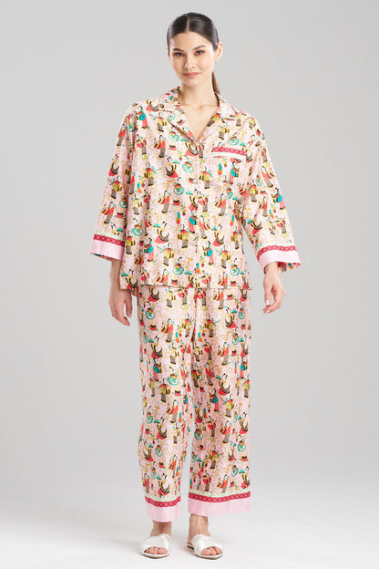NATORI Buy Tea Garden Notch PJ in Light Pink Online