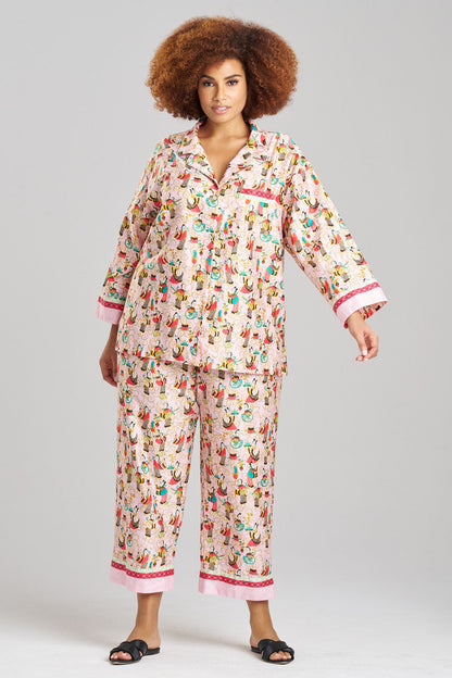NATORI Buy Tea Garden Notch PJ in Light Pink Online