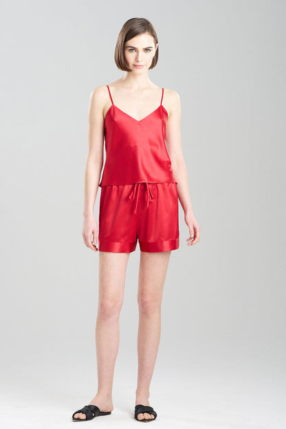 NATORI Buy Glamour Cami Shorts PJ in Brocade Red Online