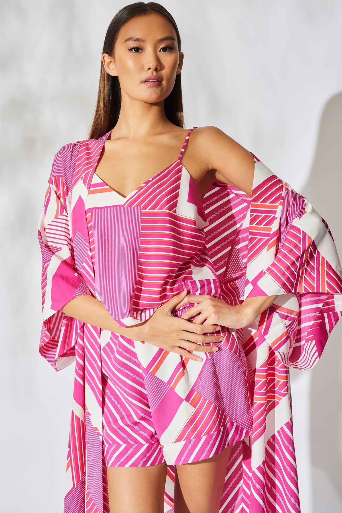 NATORI Buy Shima Cami PJ in Fuchsia/White Online