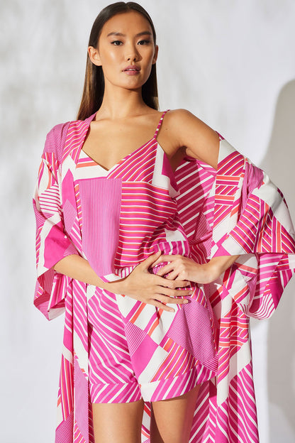 NATORI Buy Shima Cami PJ in Fuchsia/White Online