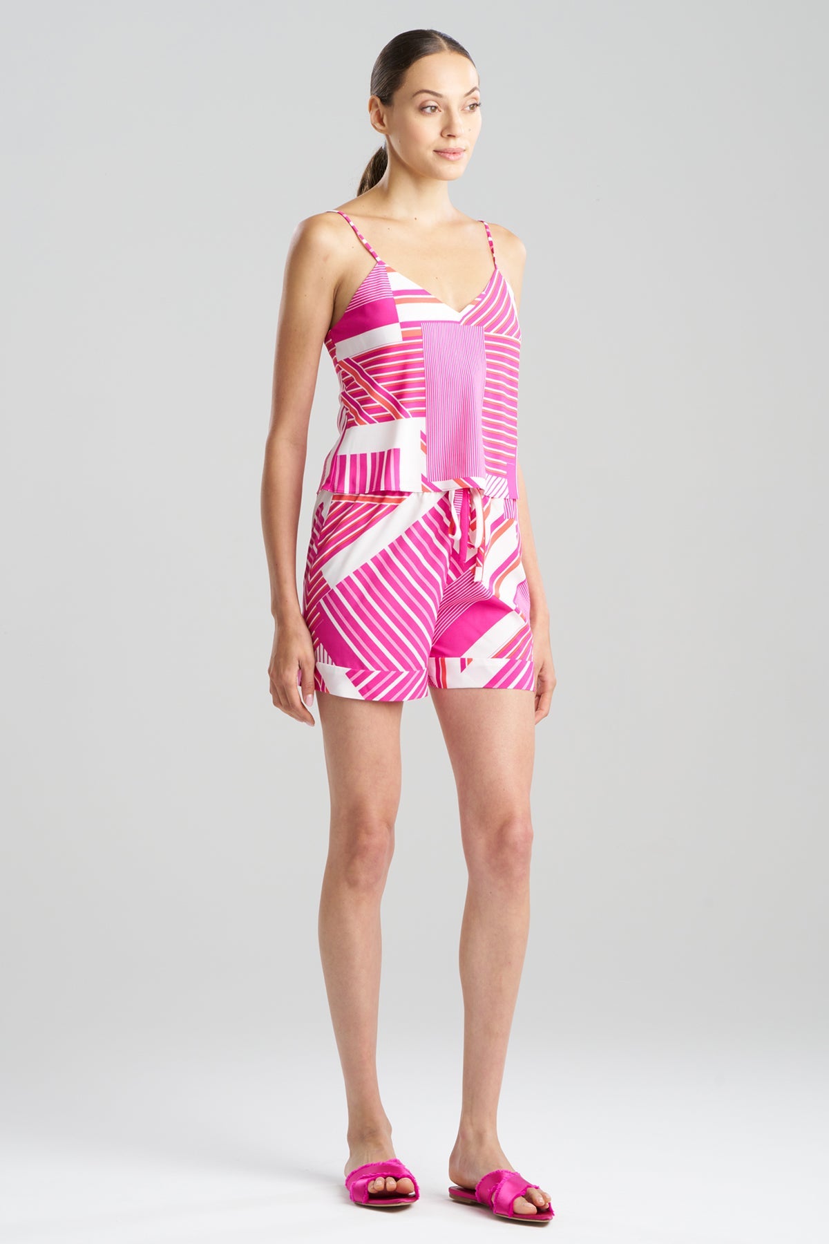 NATORI Buy Shima Cami PJ in Fuchsia/White Online
