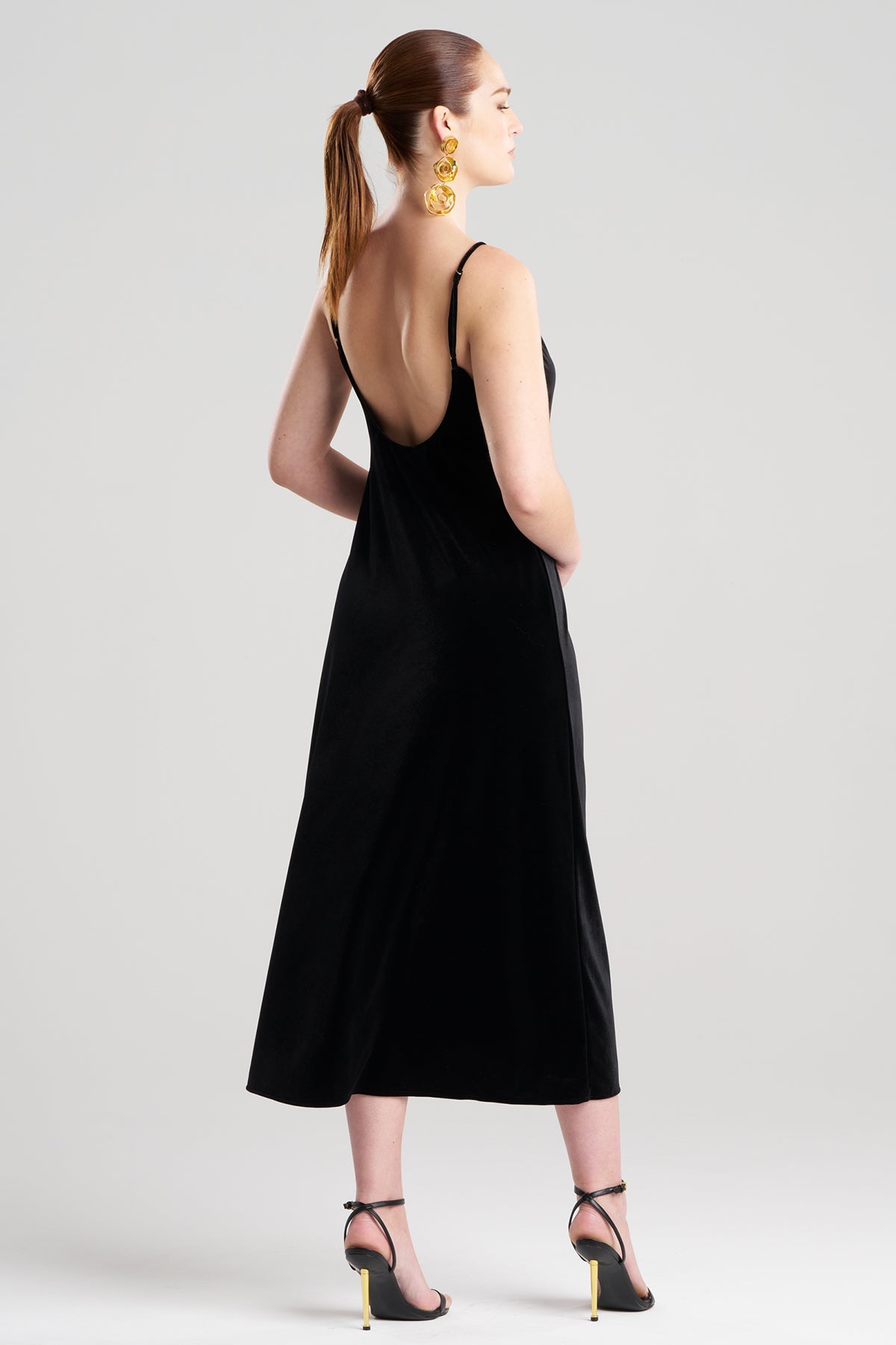 NATORI Natalie Velvet Slip Dress