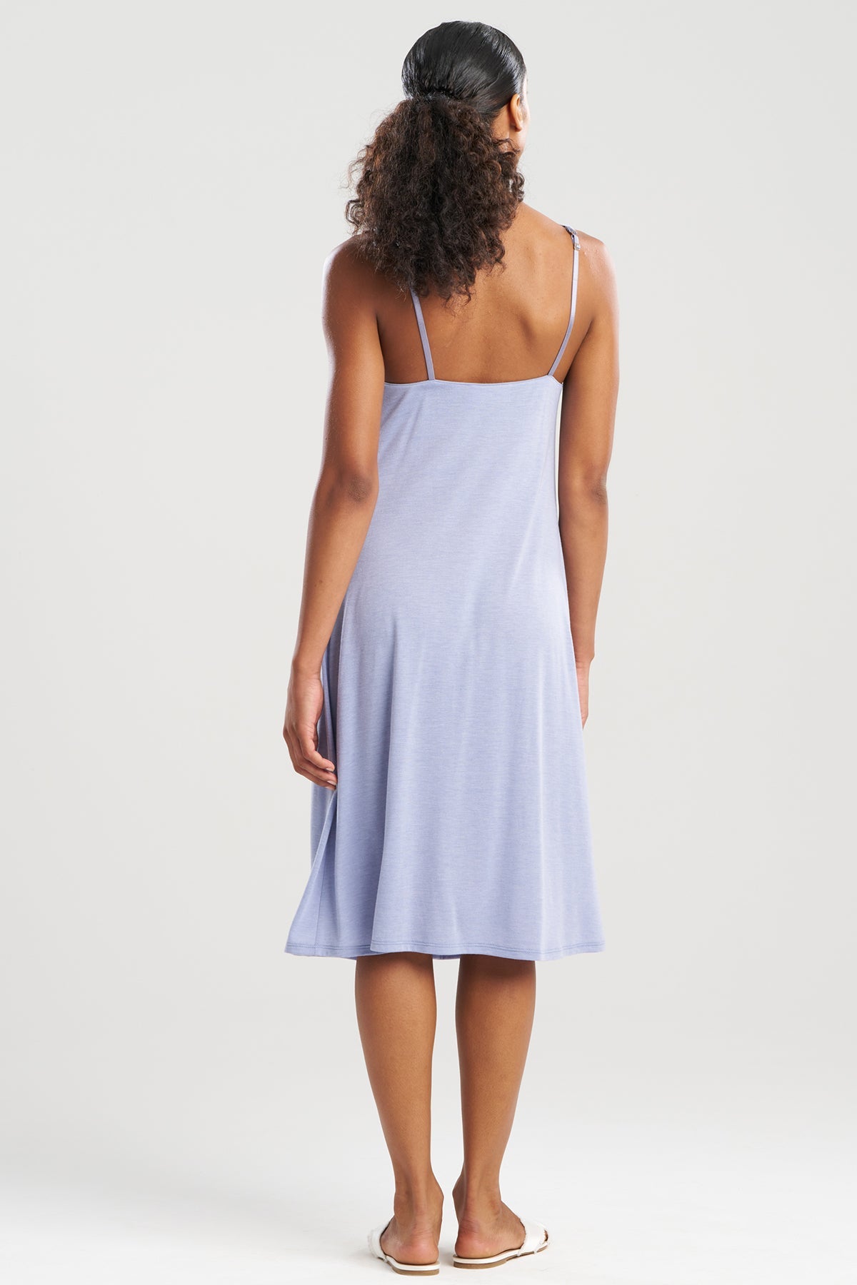NATORI Dhalia Knit Jersey Lace Gown