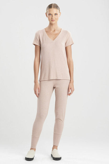 NATORI Buy Ulla V-Neck Top in Sandstone Online