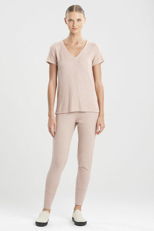 NATORI Buy Ulla V-Neck Top in Sandstone Online