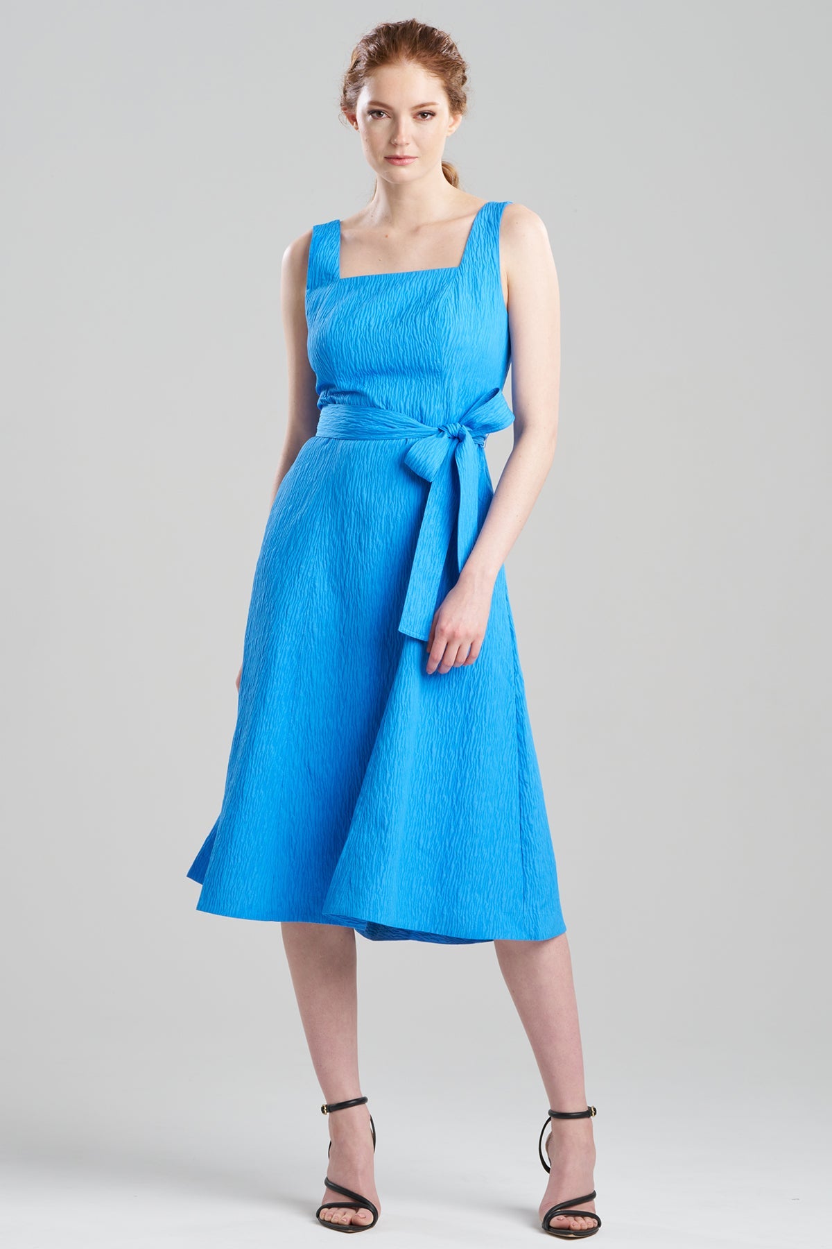 NATORI Textured Jacquard Square Tank Dress