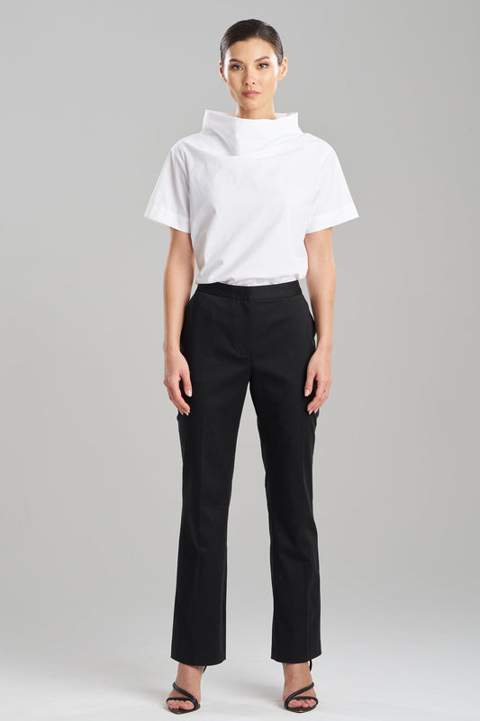 NATORI Cotton Chino Front Zip Pants