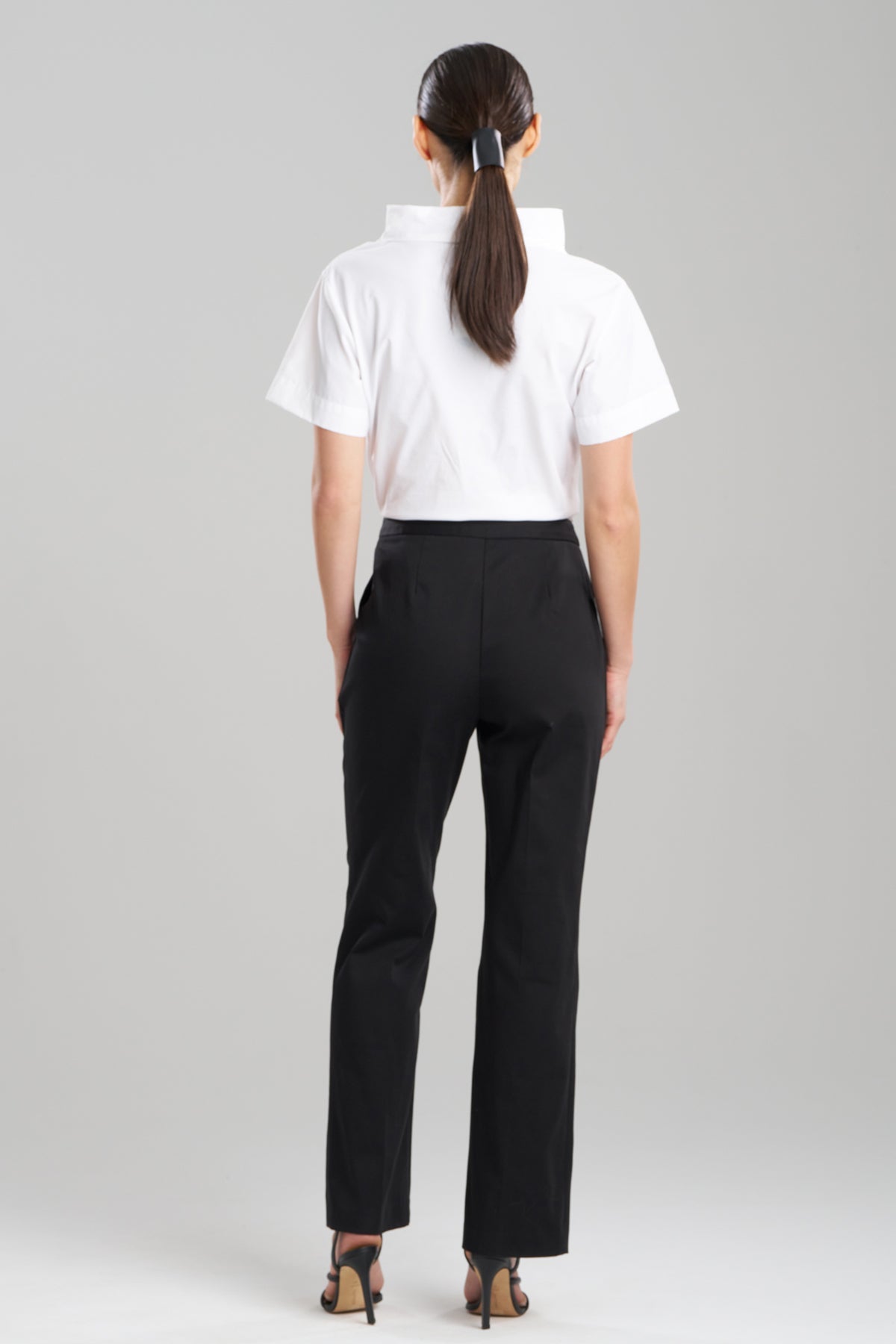 NATORI Cotton Chino Front Zip Pants