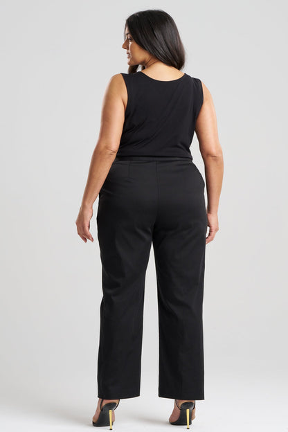 NATORI Cotton Chino Front Zip Pants