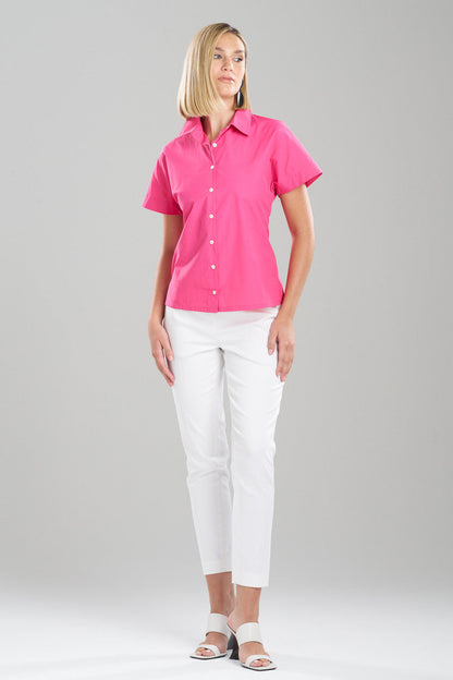 NATORI Buy Techno Poplin Shirt in Electric Pink Online