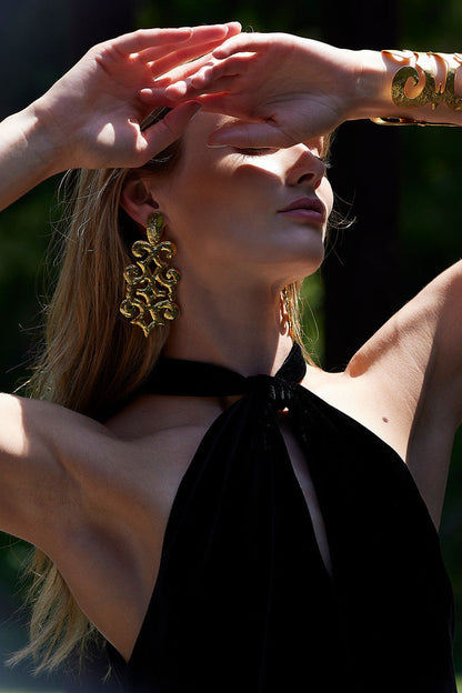 NATORI Buy Velvet Halter Top in Black Online