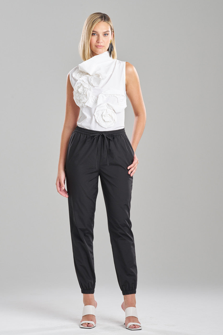 NATORI Buy Techno Poplin Jogger Pants in Black Online