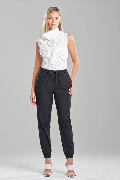 NATORI Buy Techno Poplin Jogger Pants in Black Online