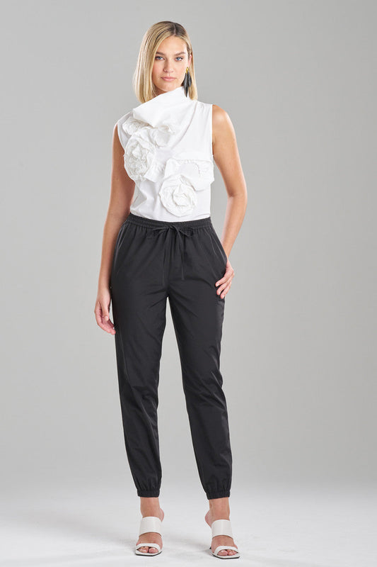 NATORI Buy Techno Poplin Jogger Pants in Black Online