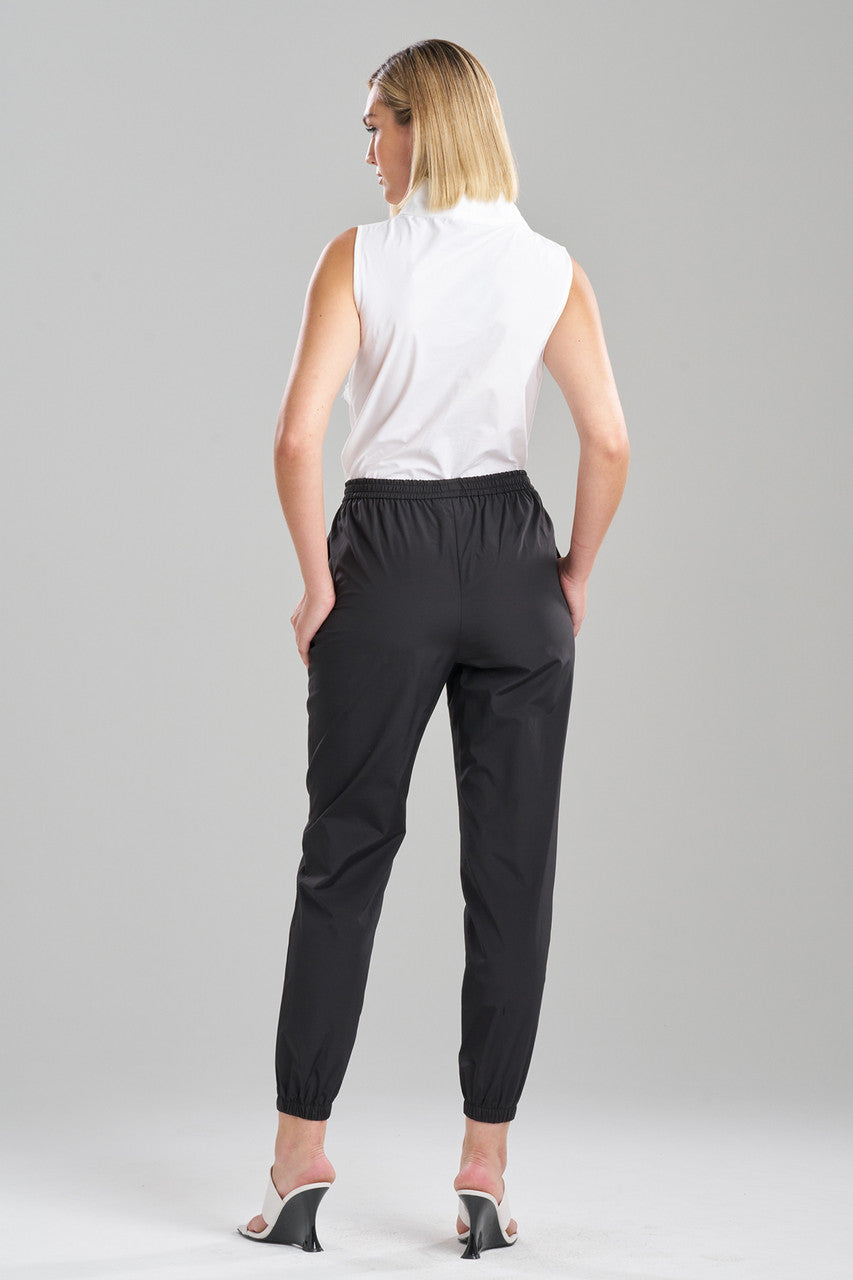 NATORI Buy Techno Poplin Jogger Pants in Black Online