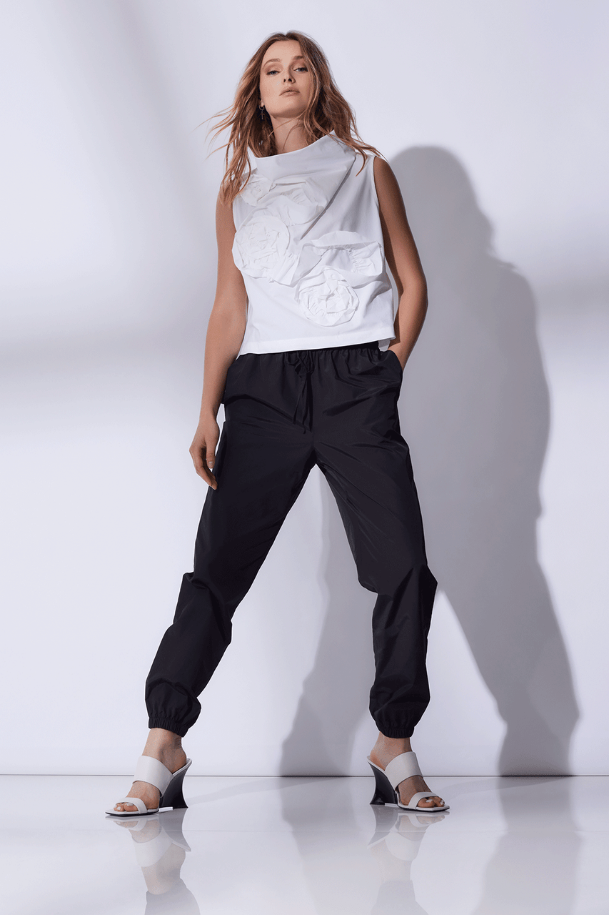NATORI Buy Techno Poplin Jogger Pants in Black Online