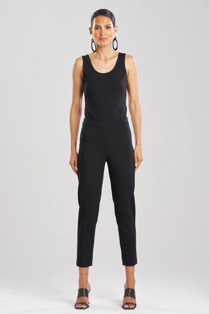NATORI Buy Compact Knit Pants in Black Online