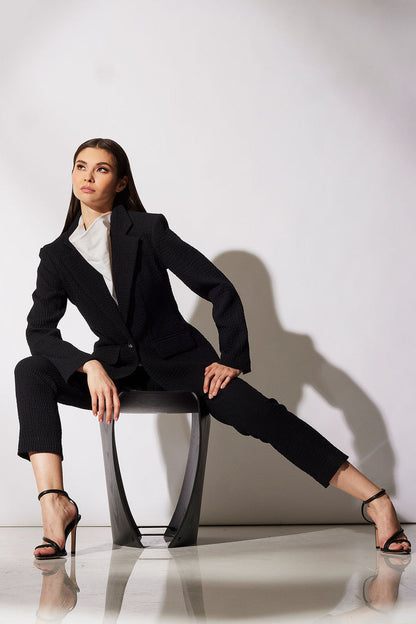 NATORI Buy Compact Knit Pants in Black Online