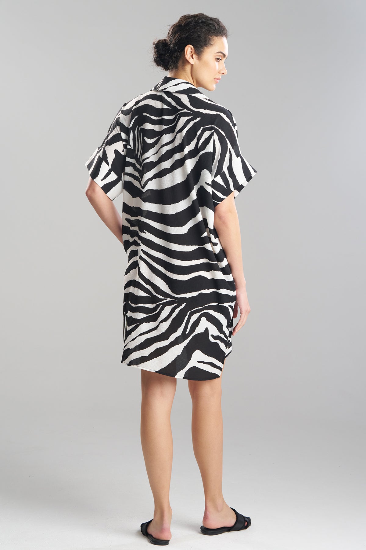 NATORI Savanna Crinkle Dolman Shirtdress