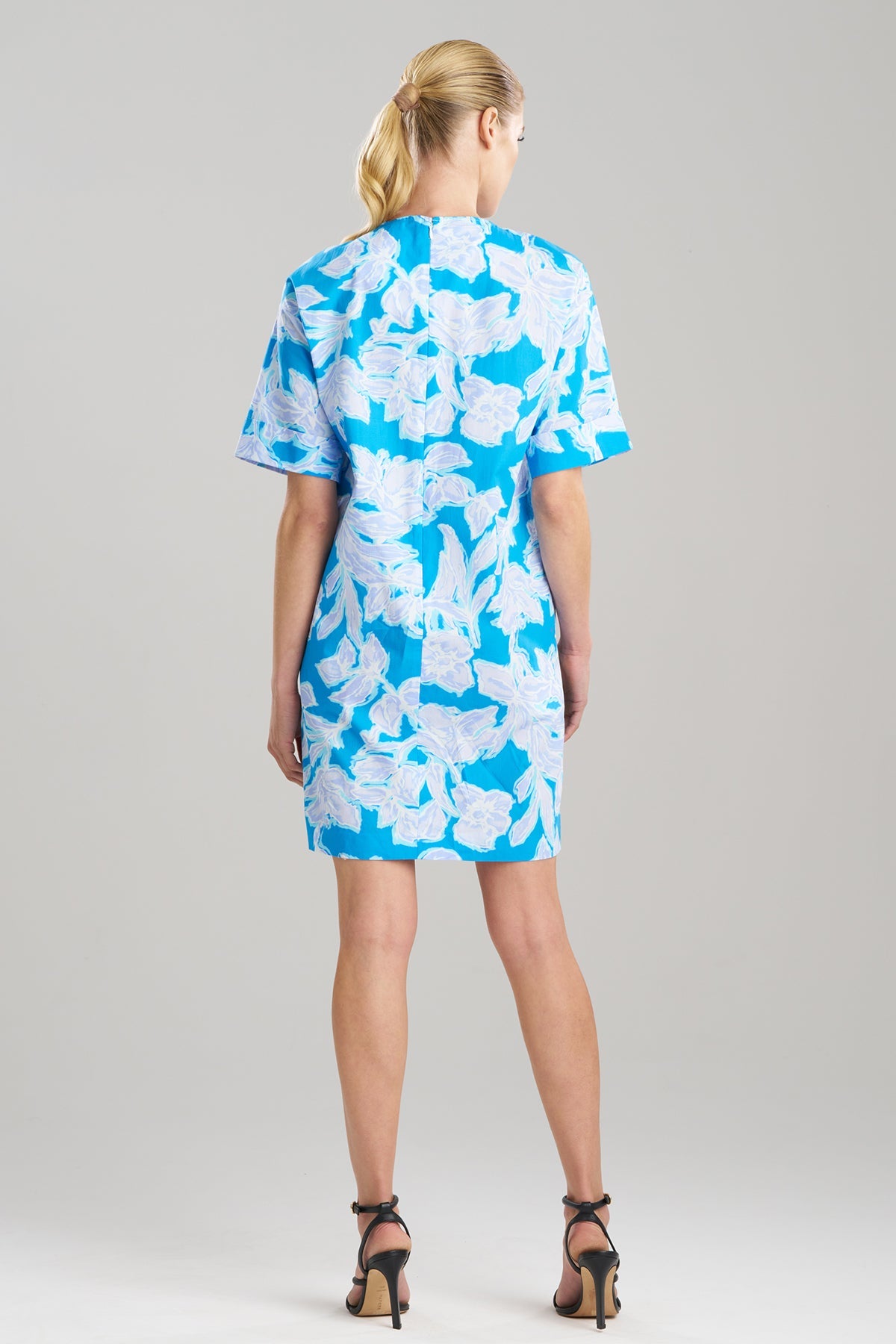 NATORI Misty Floral Cotton T-Shirt Dress