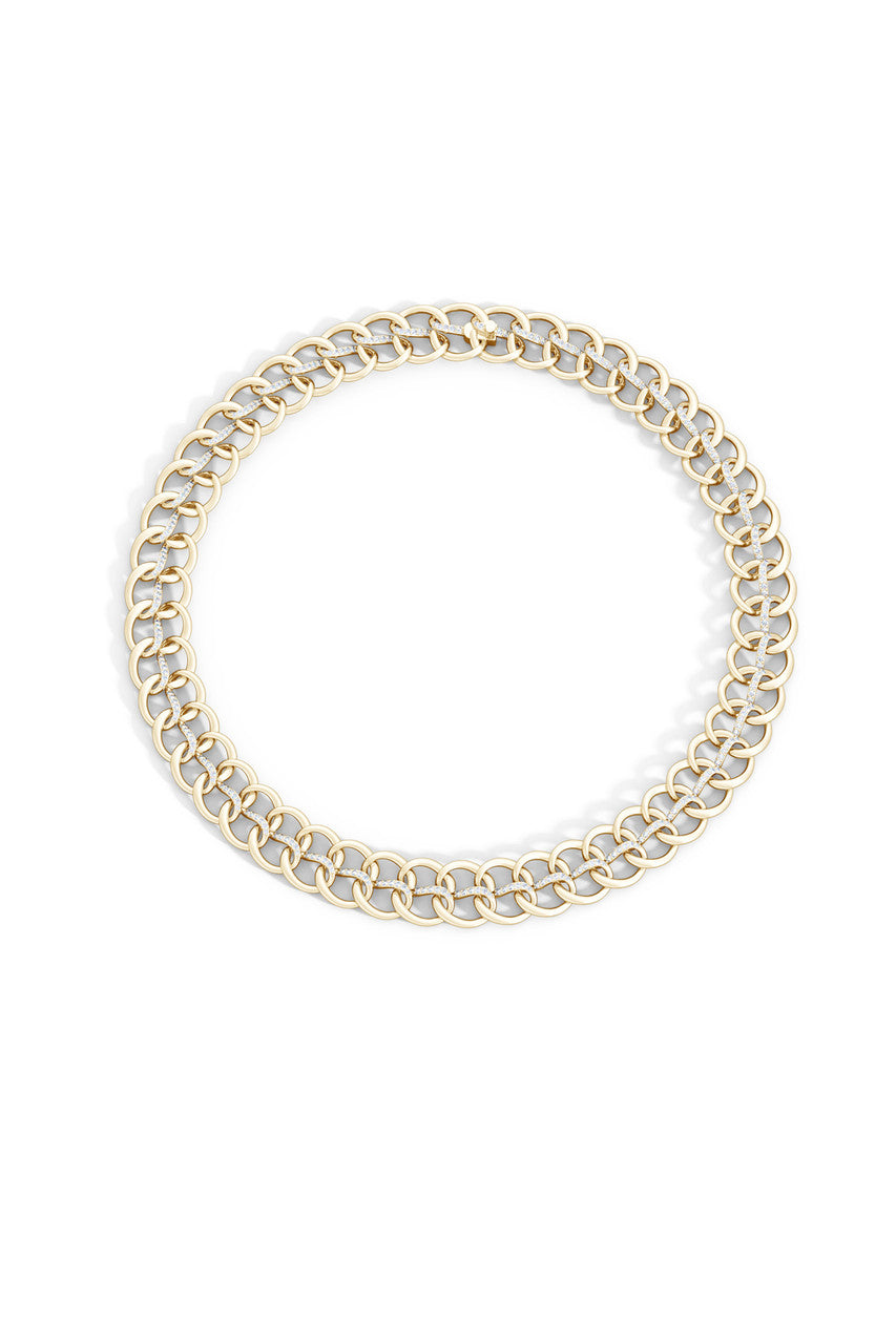 NATORI Buy Shangri-La Yin-Yang 14K Gold and Diamond Chain Link Necklace in 14K Yellow Gold Online