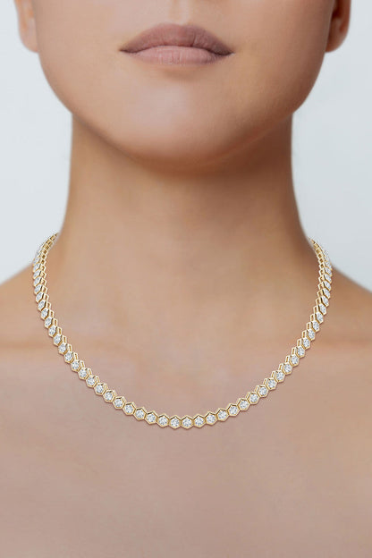NATORI Buy Indochine Diamond Tennis Necklace in 14K Yellow Gold Online
