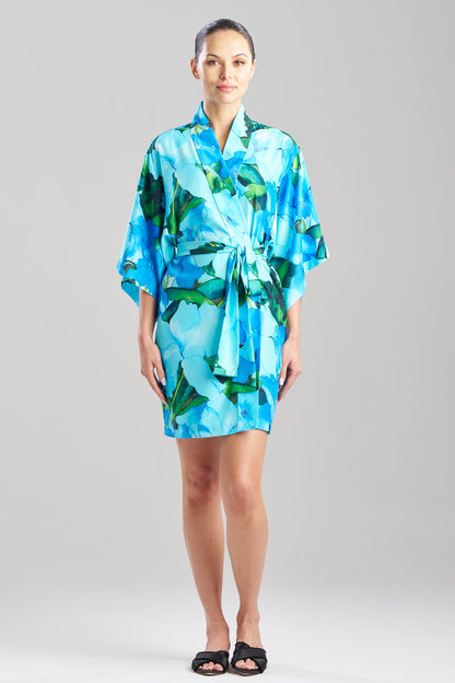 NATORI Isla Printed Satin Wrap
