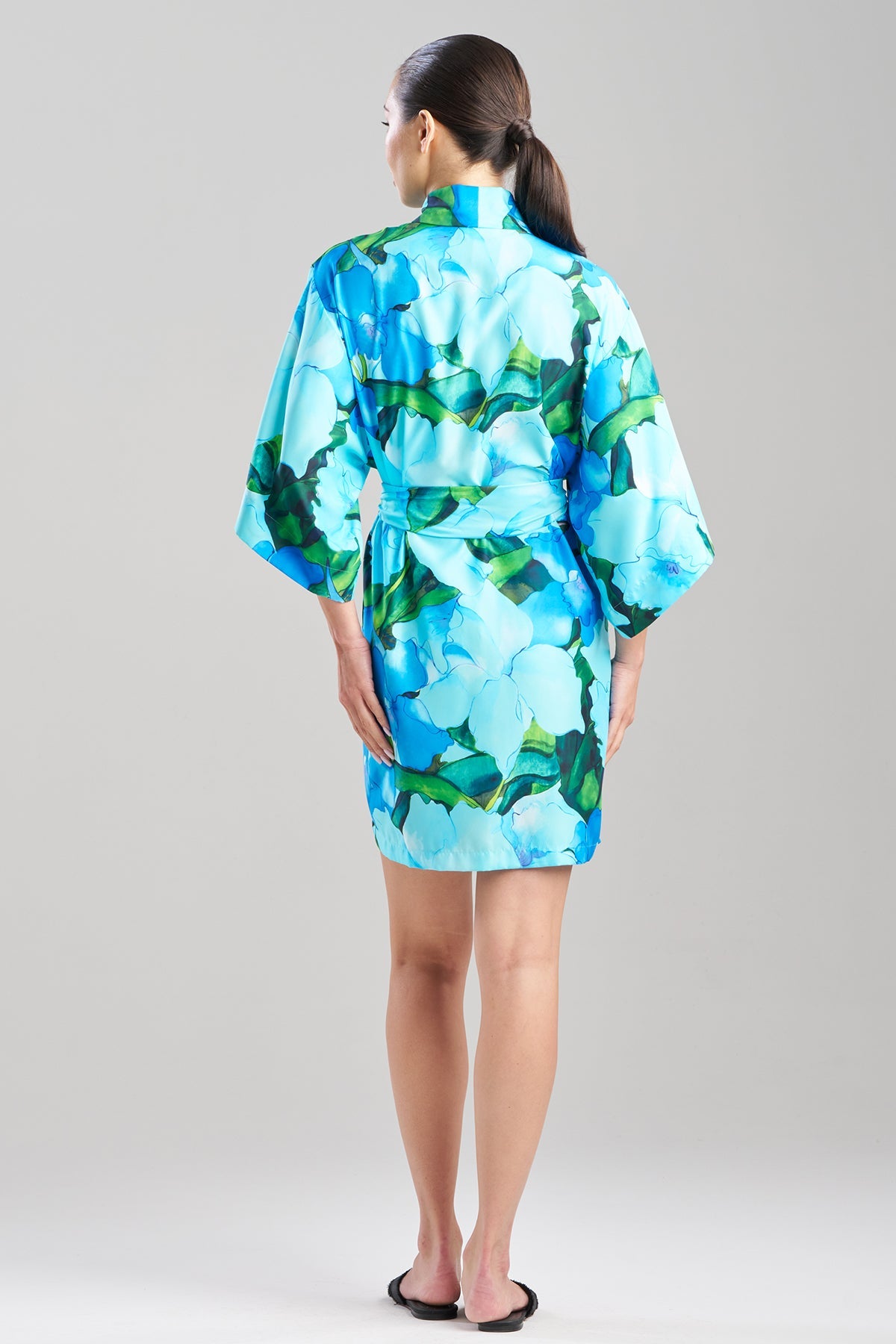 NATORI Isla Printed Satin Wrap