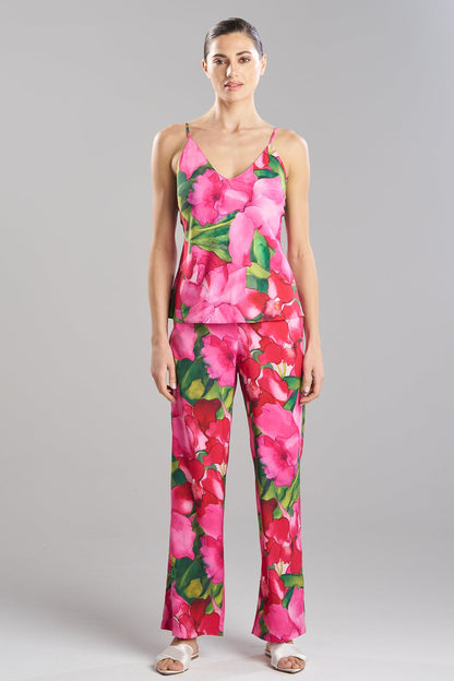 NATORI Isla Printed Satin Cami PJ Set