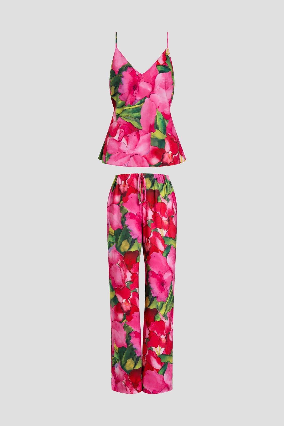NATORI Isla Printed Satin Cami PJ Set