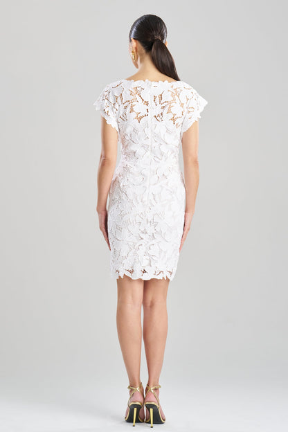 NATORI Peony Floral Lace Mini Dress