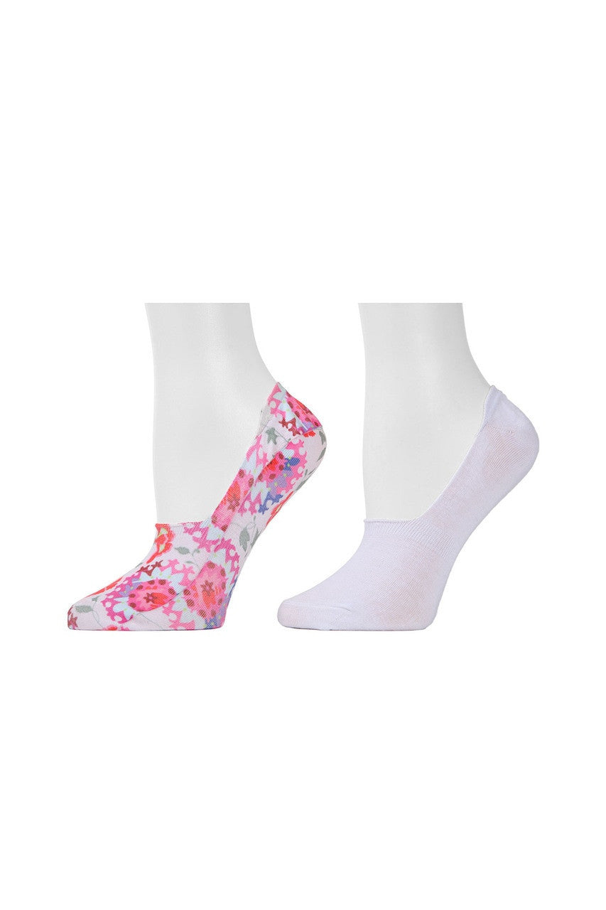 NATORI Buy Abstract Floral Liners - 2 Pair Pack in Ivory/White Online