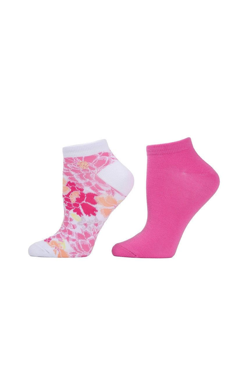 NATORI Buy Bold Floral Socks - 2 Pair Pack in Pink Online